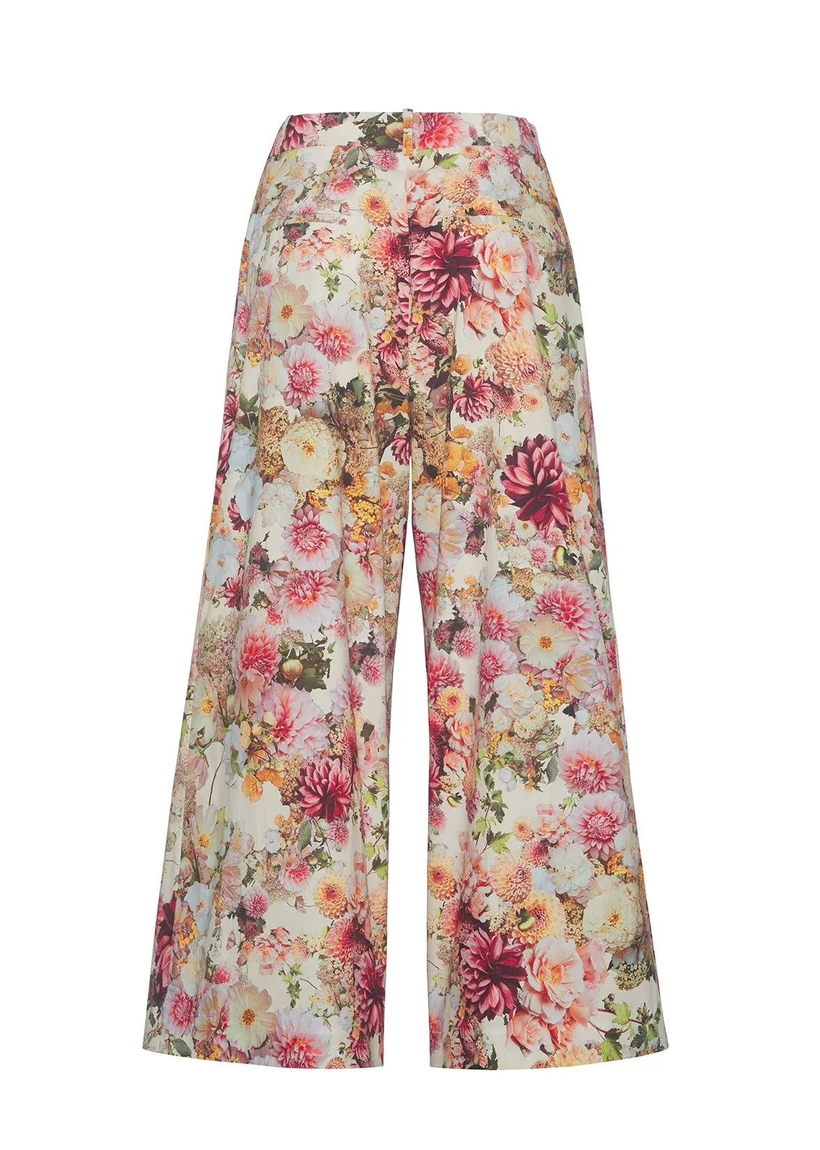 printed poplin culotte