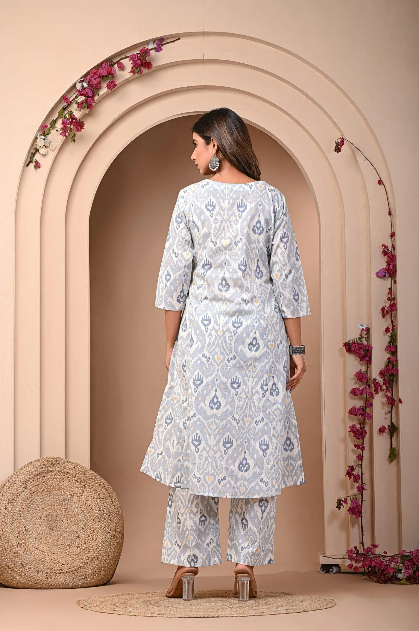 Pure Cotton Kurti With Pant Set From Women