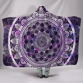 Purple Mandala Hooded Blanket