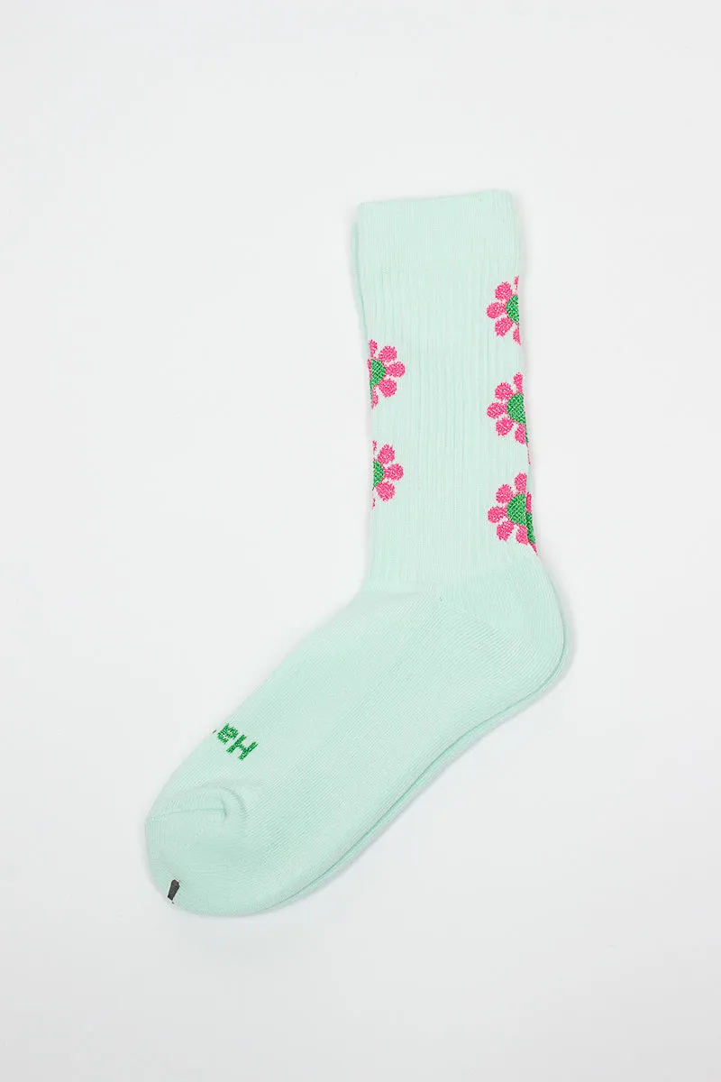 RS-195 Peace Socks Green