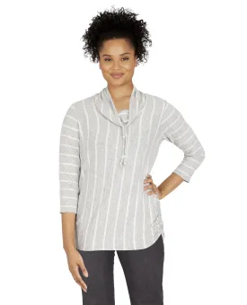 Ruby Road All Cozy Stripe Knit Top