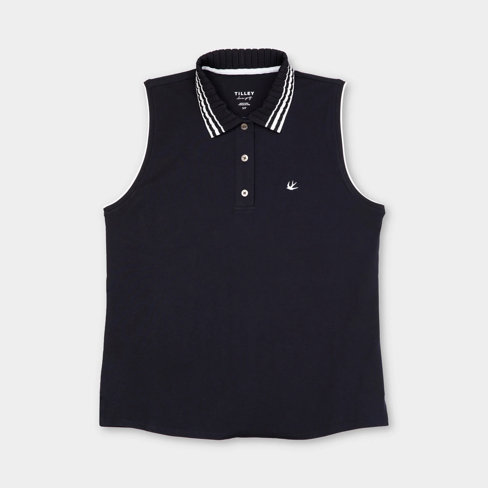 Sleeveless Pique Polo