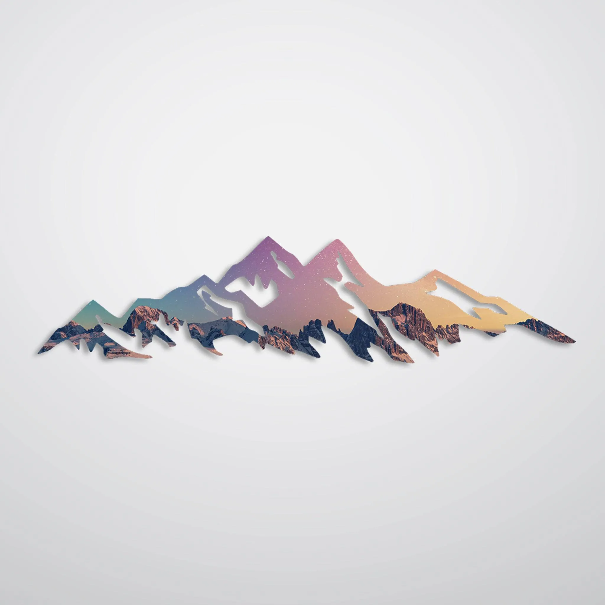 Space Mountains - Metal Wall Art