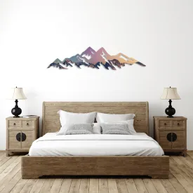 Space Mountains - Metal Wall Art