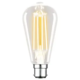 ST64 2700K B22 Pear Filament LED Globe