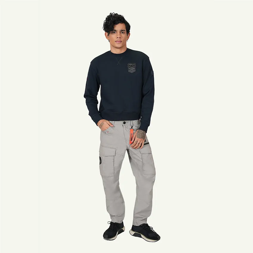 SWEAT SHIRT AVN PATCHES MEN'S SWEATSHIRT -  ANTHRACITE