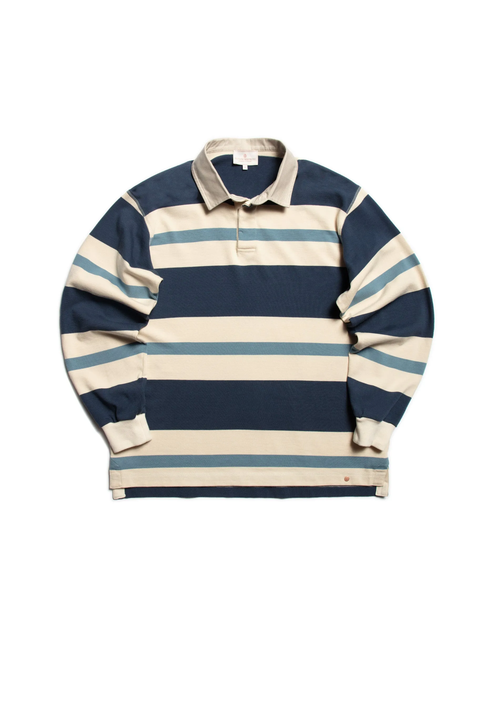 The Regents Rugby Shirt - Ink & Azure