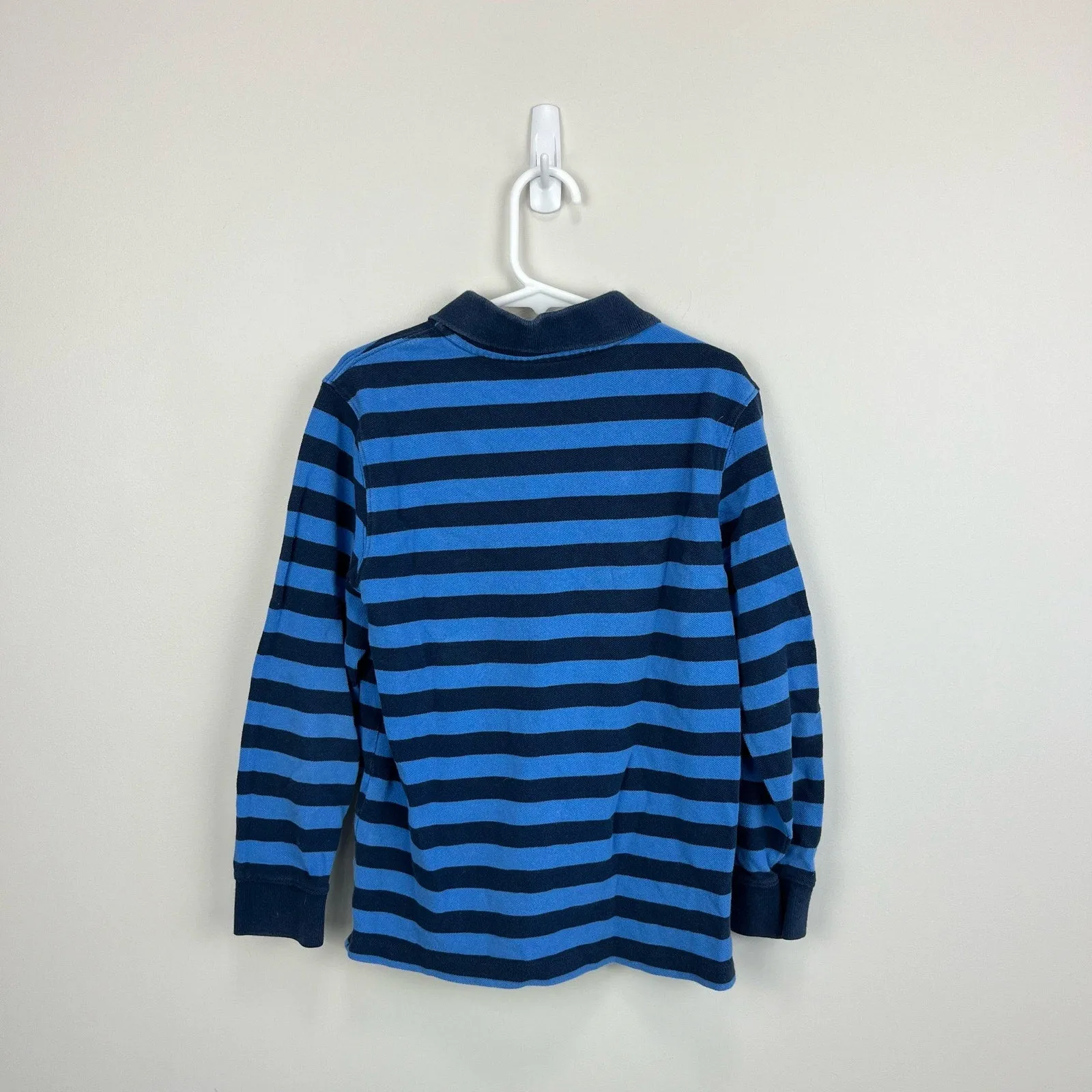 Vineyard Vines Navy and Blue Striped Long Sleeve Polo Shirt 7