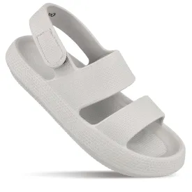 Walkaroo Mens Flip Flop Slippers  - WC4828 Light Grey