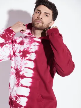 Wine Tie Dye Oversized Hoodie