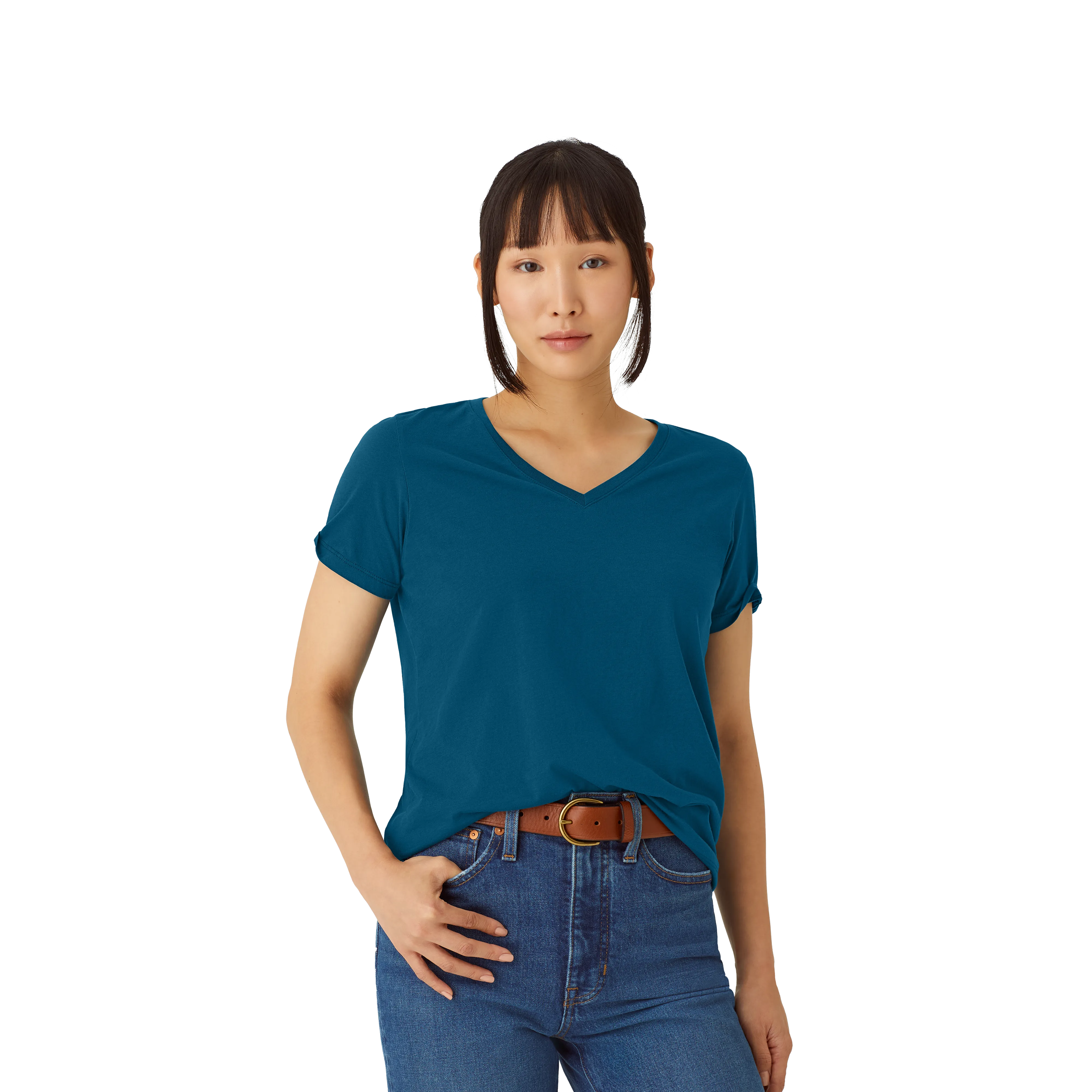 Women's Pima Cotton V-Neck T-Shirt