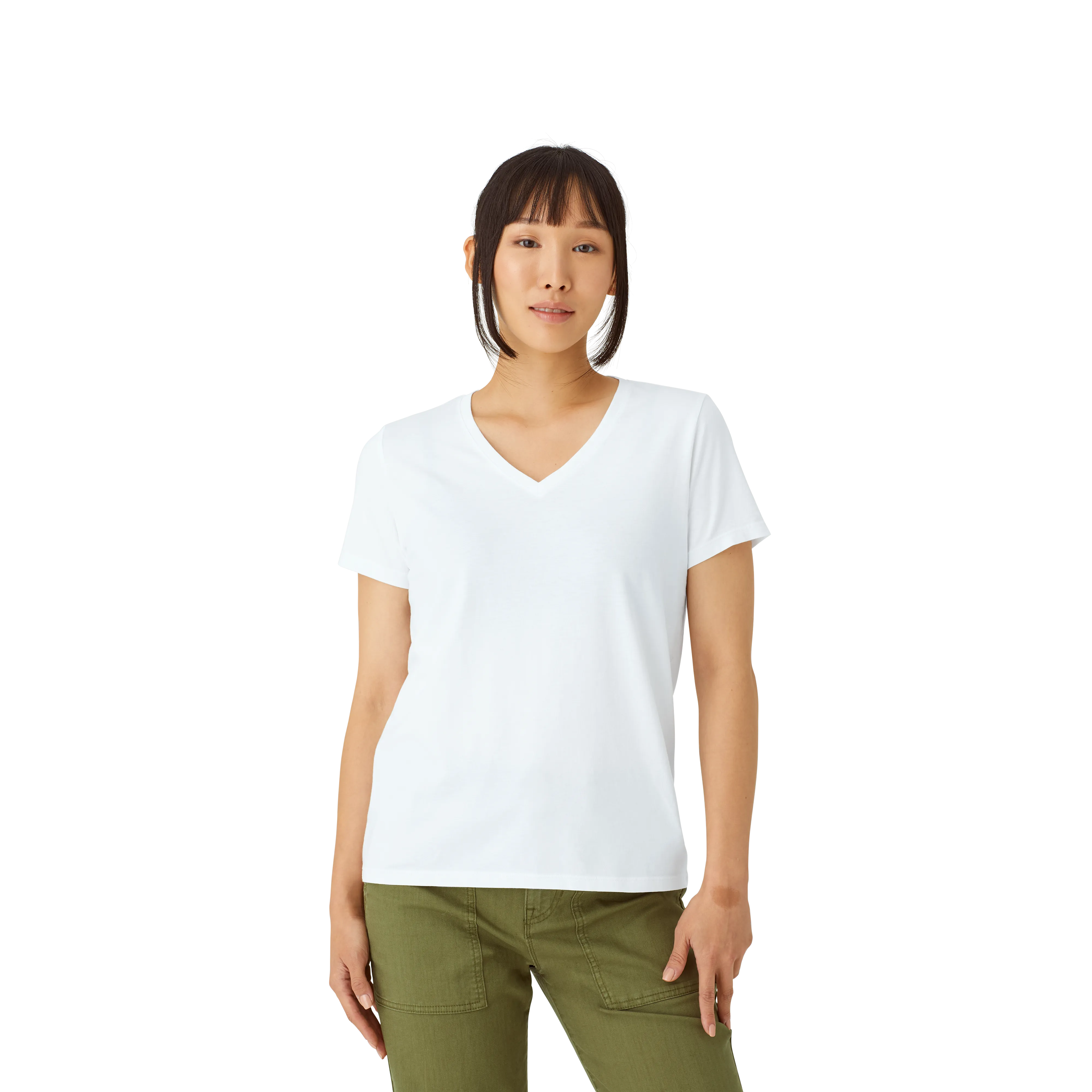 Women's Pima Cotton V-Neck T-Shirt